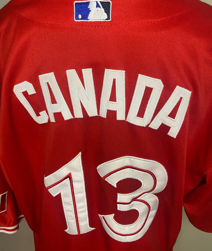 Toronto Blue Jays 2012 - 13 Canada Day Majestic Jersey