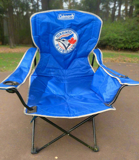 Toronto Blue Jays Coleman Folding Camp Lawn Chair - HLJ at HomeToronto Blue Jays Coleman Folding Camp Lawn ChairChairColeman