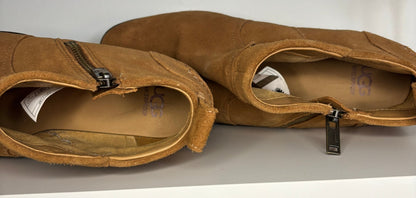 Brown Suede Ankle Boots