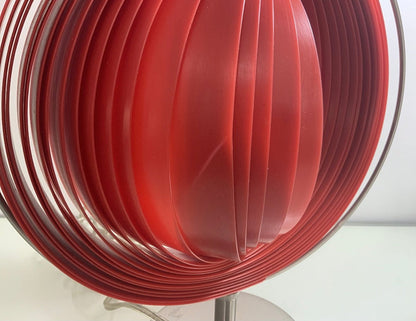 Verner Panton Kare Styled Red Moon Lamp