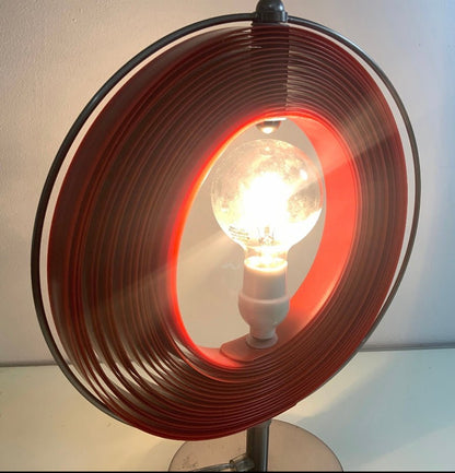 Verner Panton Kare Styled Red Moon Lamp