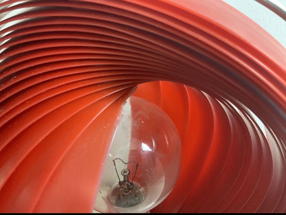 Verner Panton Kare Styled Red Moon Lamp