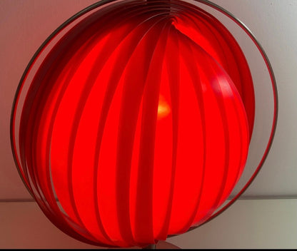 Verner Panton Kare Styled Red Moon Lamp
