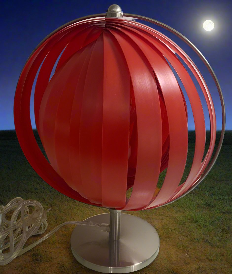 Verner Panton Kare Styled Red Moon Lamp - HLJ at HomeVerner Panton Kare Styled Red Moon LampTable LampHLJ at Home