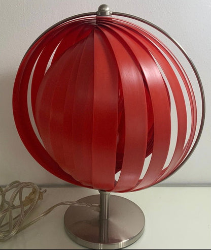 Verner Panton Kare Styled Red Moon Lamp