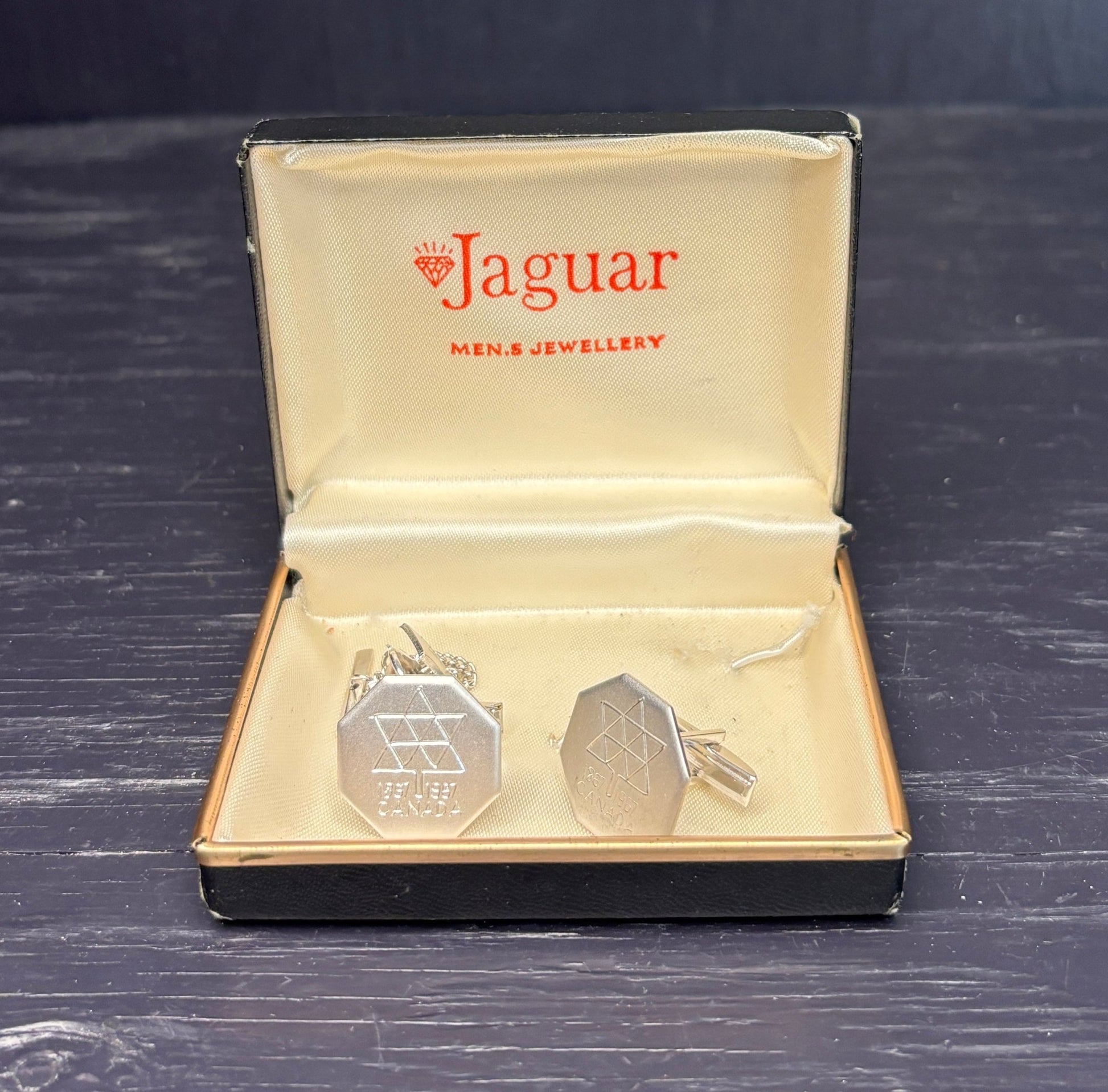 Vintage 1967 Canada Centennial Cufflinks and Tie Pin