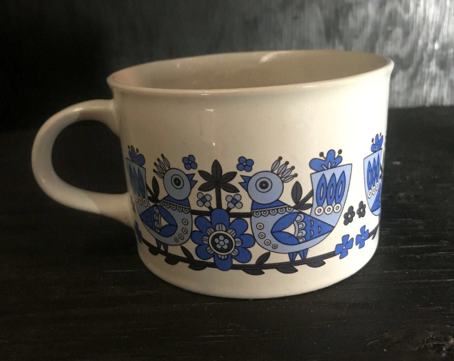 Vintage 1982 FTD Blue Bird Soup Mug - HLJ at HomeVintage 1982 FTD Blue Bird Soup MugSoup BowlFTD