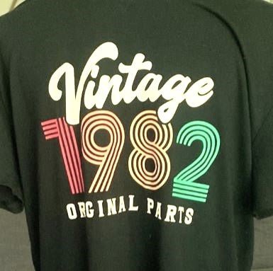 1982 Original Parts Tee Shirt 1982 birth year shirt