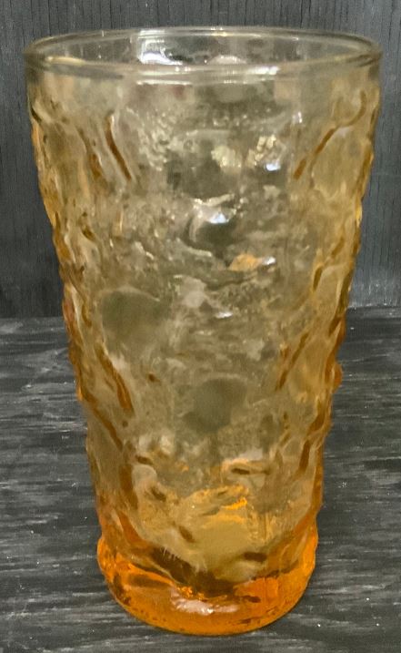 Vintage Anchor Hocking Lido Milano Amber Tumbler