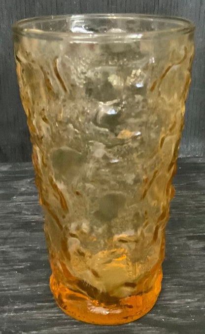 Vintage Anchor Hocking Lido Milano Amber Tumbler