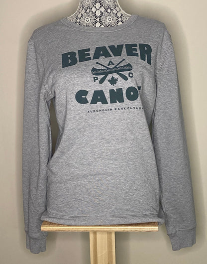 Vintage Beaver Canoe Algonquin Park Sweatshirt Womens