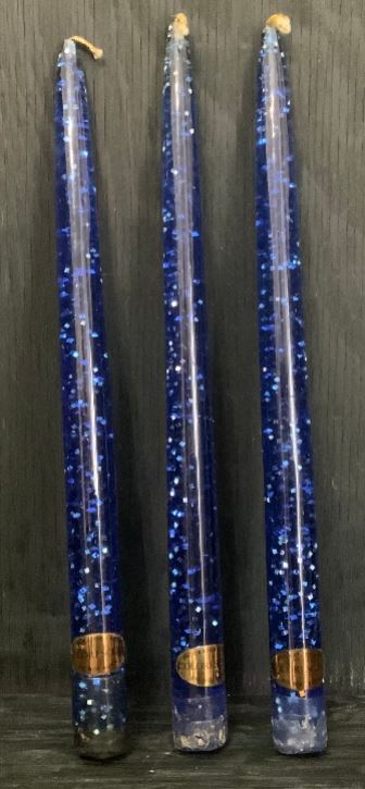 Vintage Blue Lucite Candles