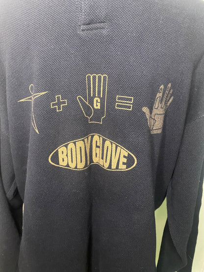 Vintage Body Glove Black Long Sleeve Graphic Shirt