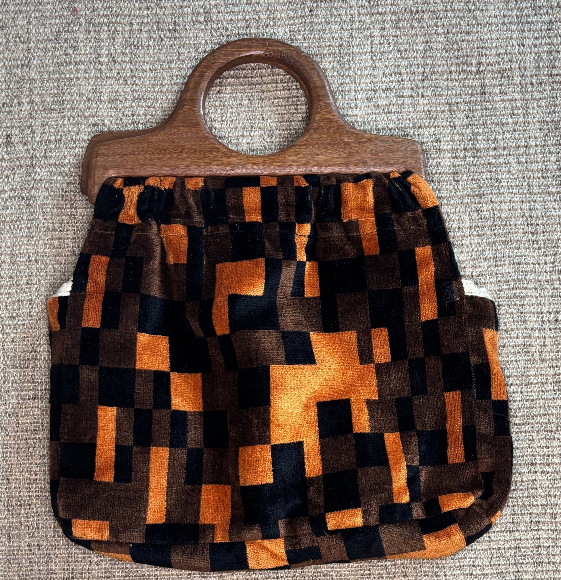 Vintage Boho Top Handle Purse