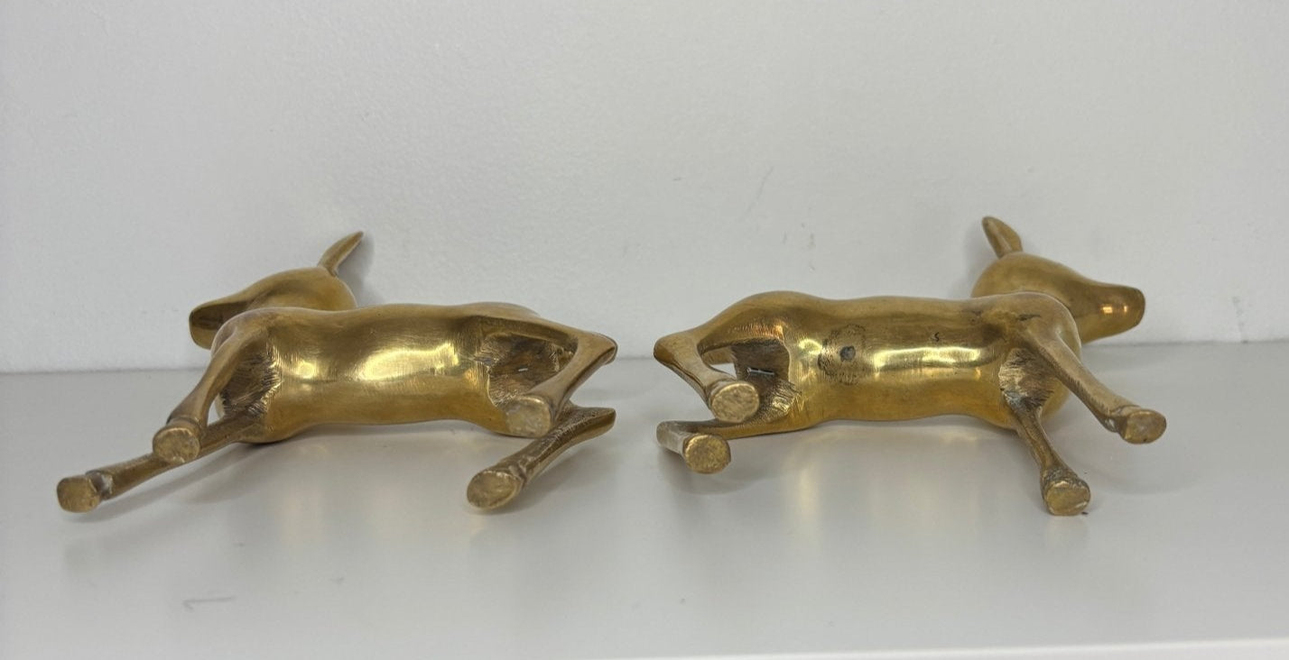 Brass Deer Statuettes