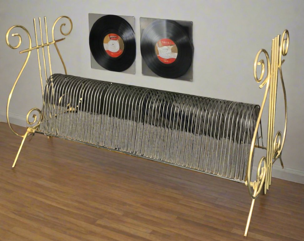 Vintage Brass Vinyl Record LP Holder
