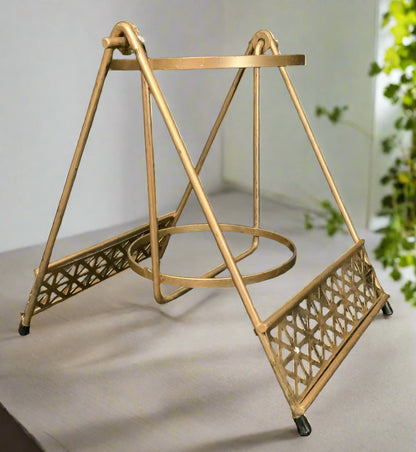 Vintage Brass Wine Tipper Bottle Swing