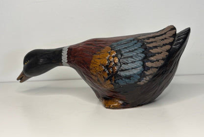 Vintage Ceramic Hand Painted Duck
