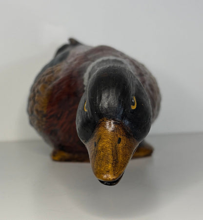 Vintage Ceramic Hand Painted Duck