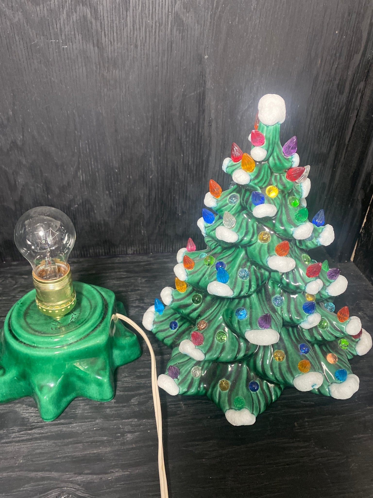 Vintage Ceramic Illuminated Christmas Tree