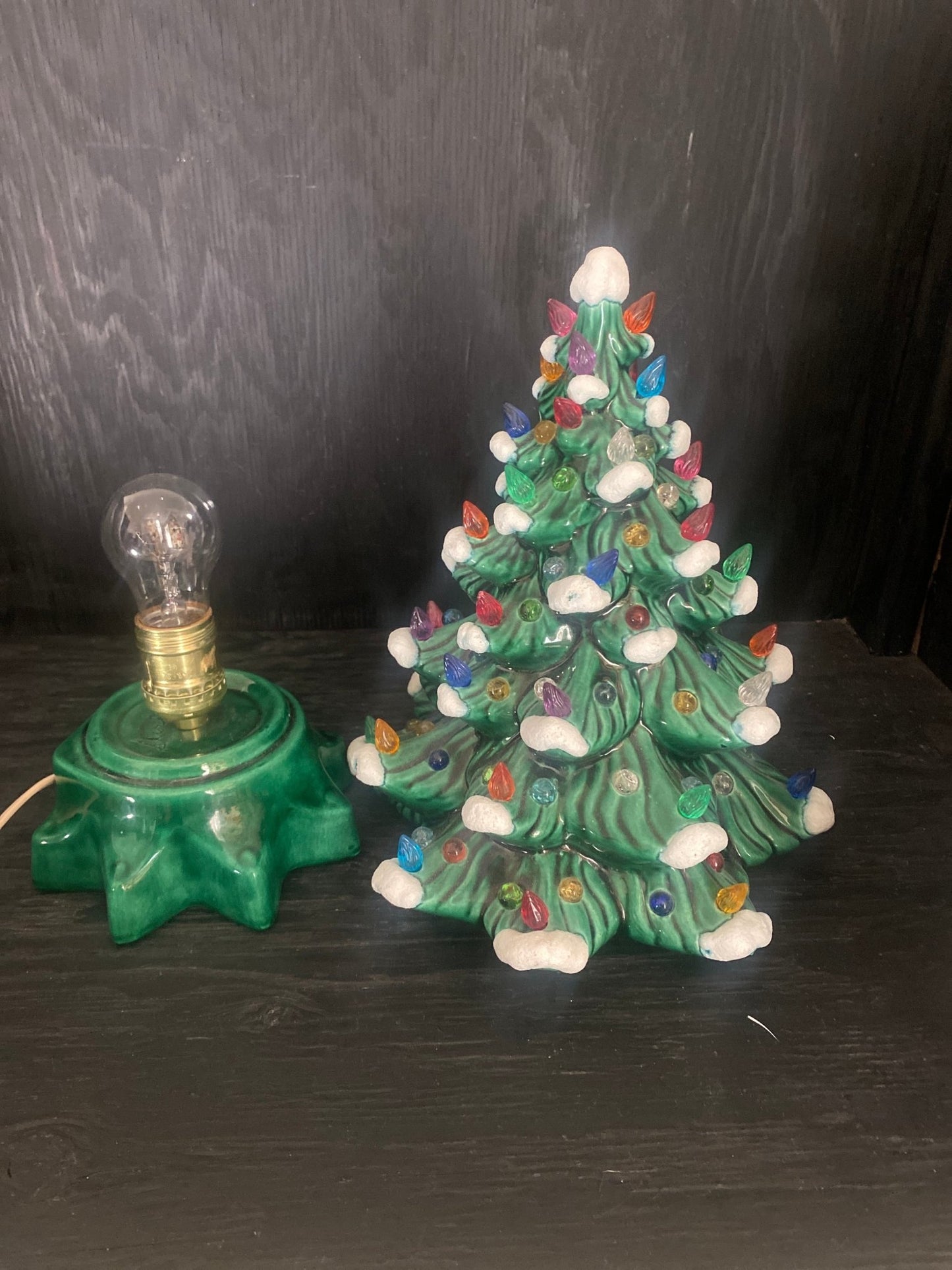 Vintage Ceramic Illuminated Christmas Tree