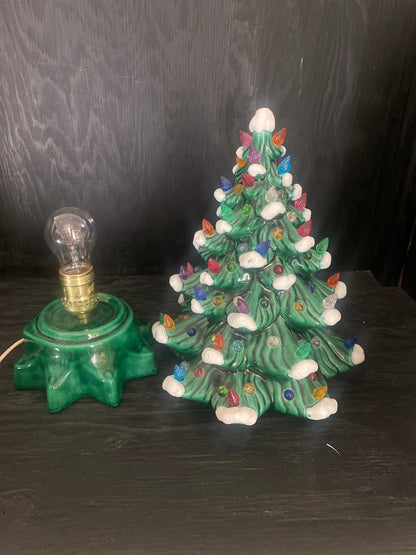 Vintage Ceramic Illuminated Christmas Tree