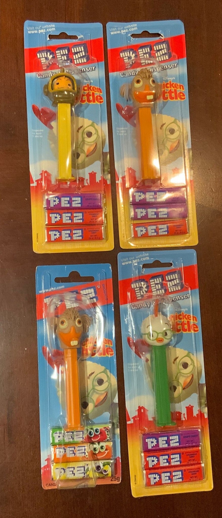 Vintage Chicken Little Pez Dispensers New on Cards - HLJ at HomeVintage Chicken Little Pez Dispensers New on CardsPez DispenserPez