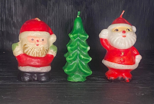 Vintage Christmas Mini Candles