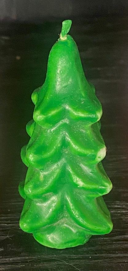 Vintage Christmas tree Mini Candle
