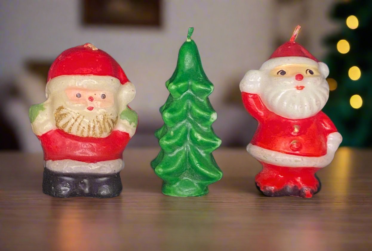 Vintage Christmas Mini Candles