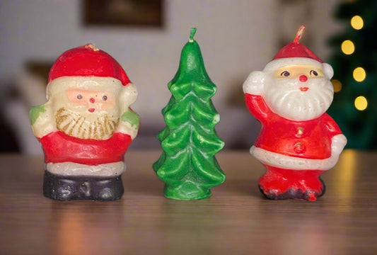 Vintage Christmas Mini Candles