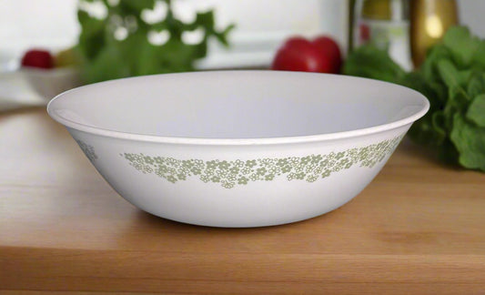 Vintage Corelle Green Crazy Daisy Spring Blossom Serving Bowls