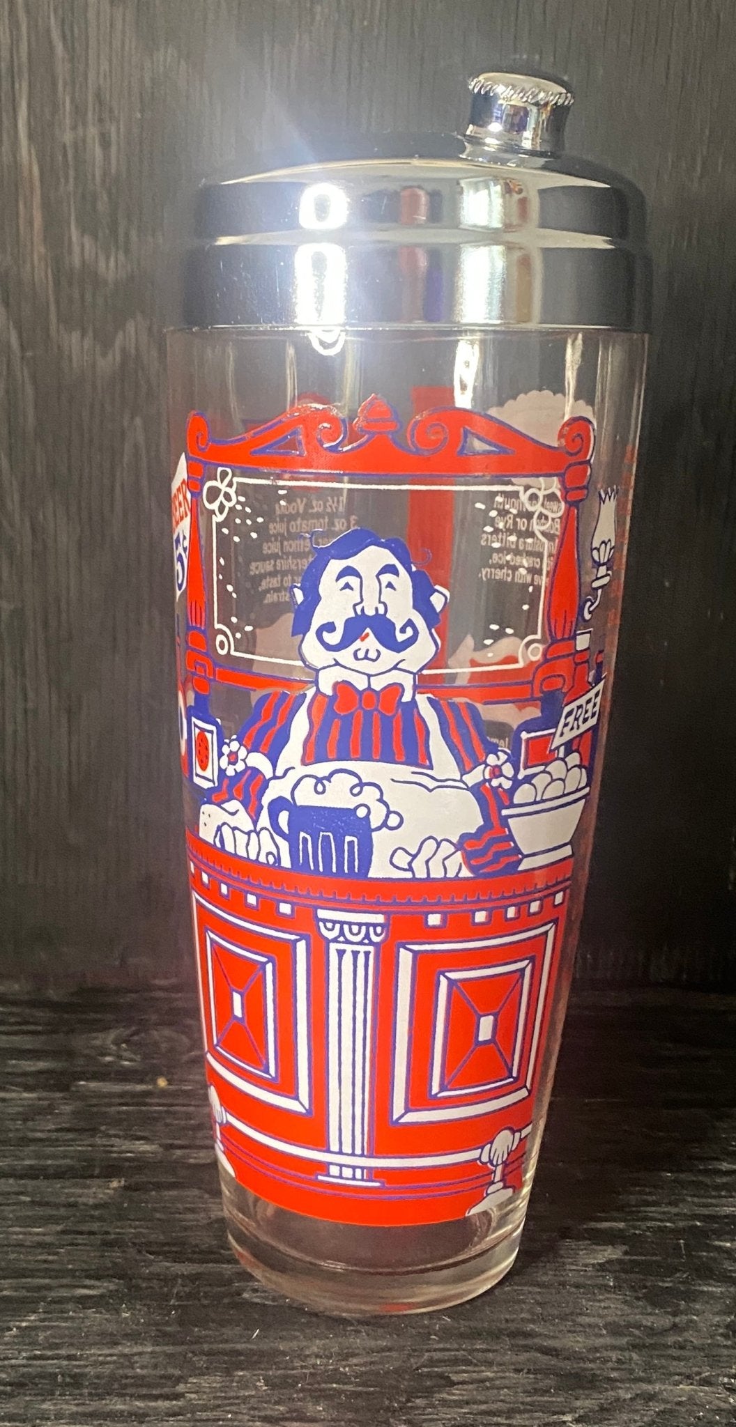 Vintage Craft House By Fortessa Bartender Glass Cocktail Shaker