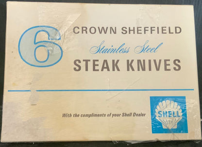 Vintage Crown Sheffield Steak Knives