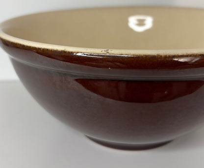 Vintage Denby Dark Brown 9 Inch Serving Bowl