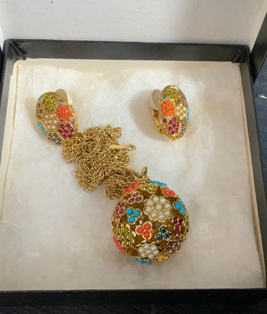 Vintage D’Orlan Necklace and Earrings