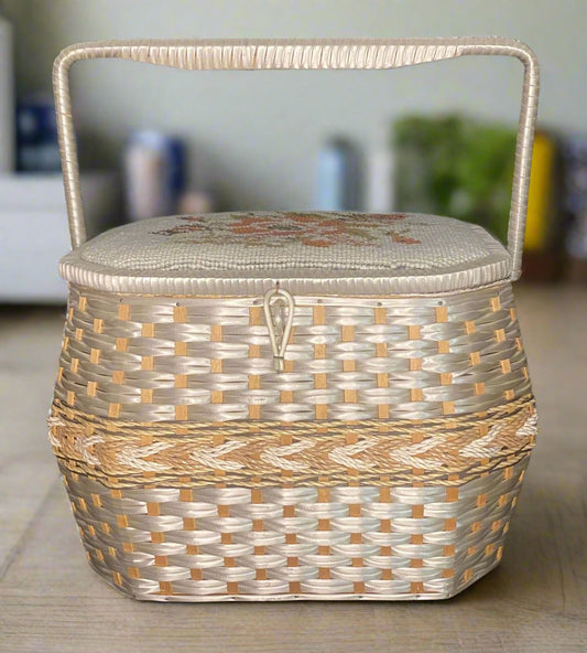 Vintage Eaton's Canada Sewing Knitting Basket - HLJ at HomeVintage Eaton's Canada Sewing Knitting BasketSewing BasketEaton's