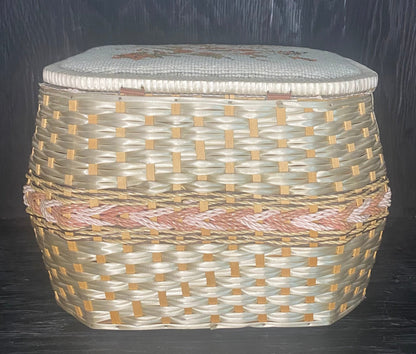 Vintage Knitting Basket
