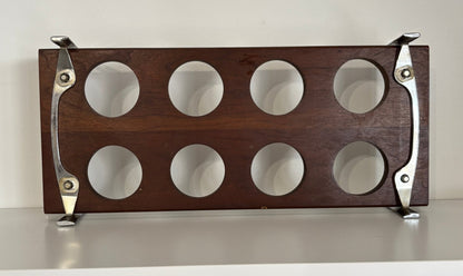 Vintage Eva Zeisel Teak Barware Glasses Set