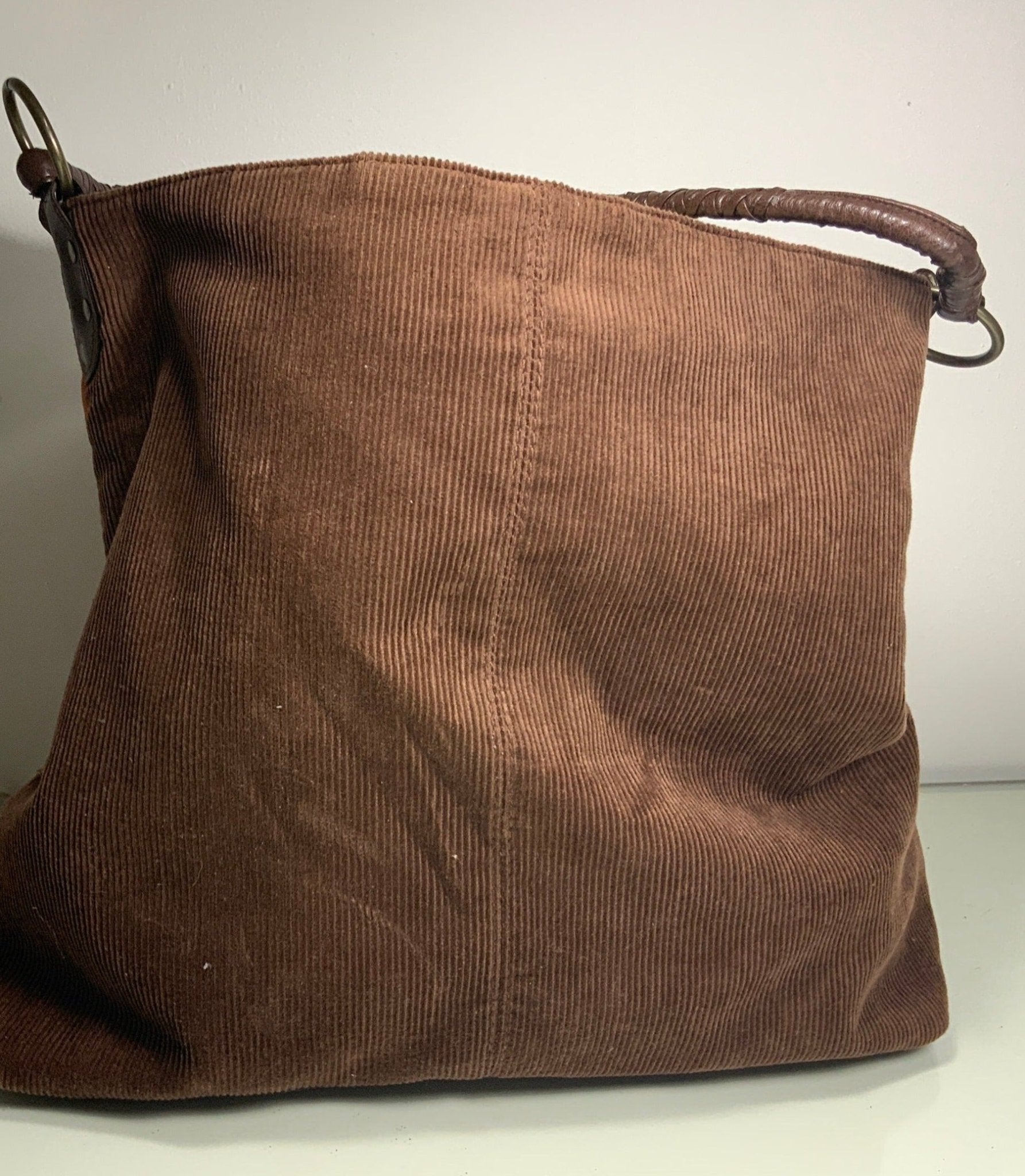 Vintage Fashion Express Patchwork Corduroy Purse HLJ at Home