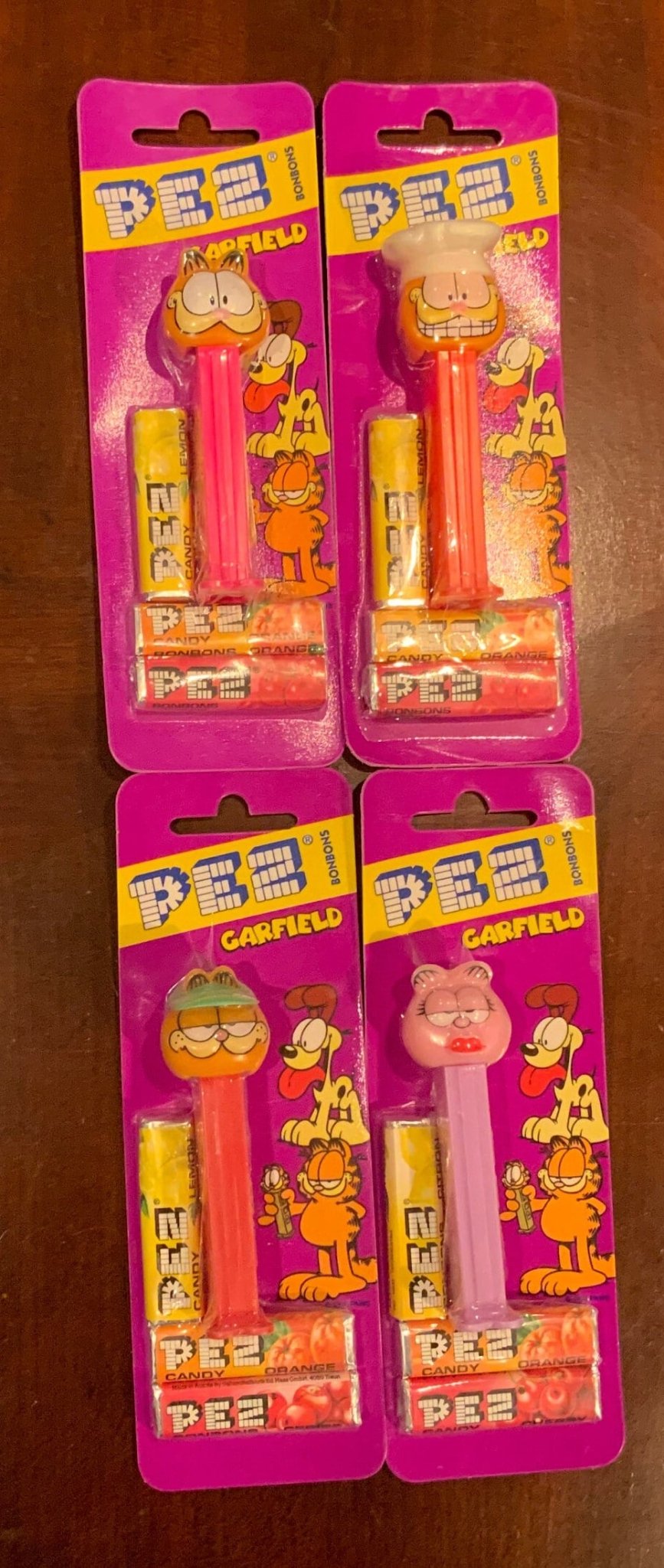 Vintage Garfield Pez Dispensers - HLJ at HomeVintage Garfield Pez DispensersPez DispenserPez