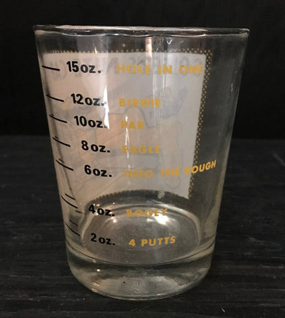 Vintage Golfers Nite Cap Mixing Glass