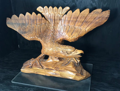 Vintage Hand Carved Wooden Tramp Art