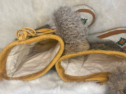 Vintage Hand Crafted Hand Beaded Mukluks