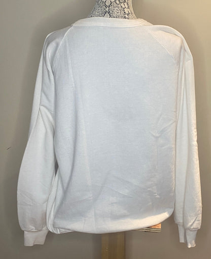 Vintage Hand Painted Pink Flamingo Sweatshirt