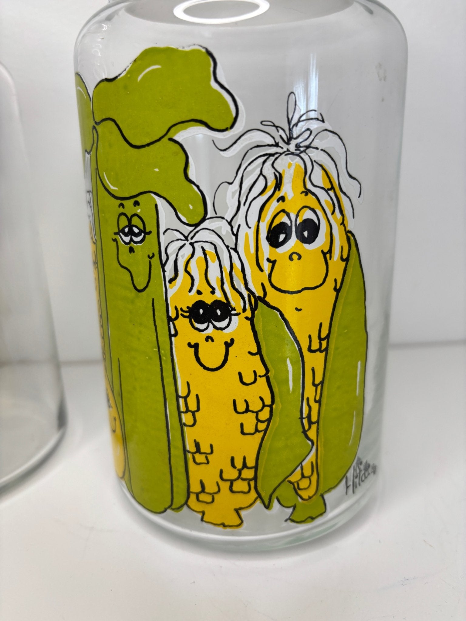 Vintage Hildi Anthropomorphic Glass Jars