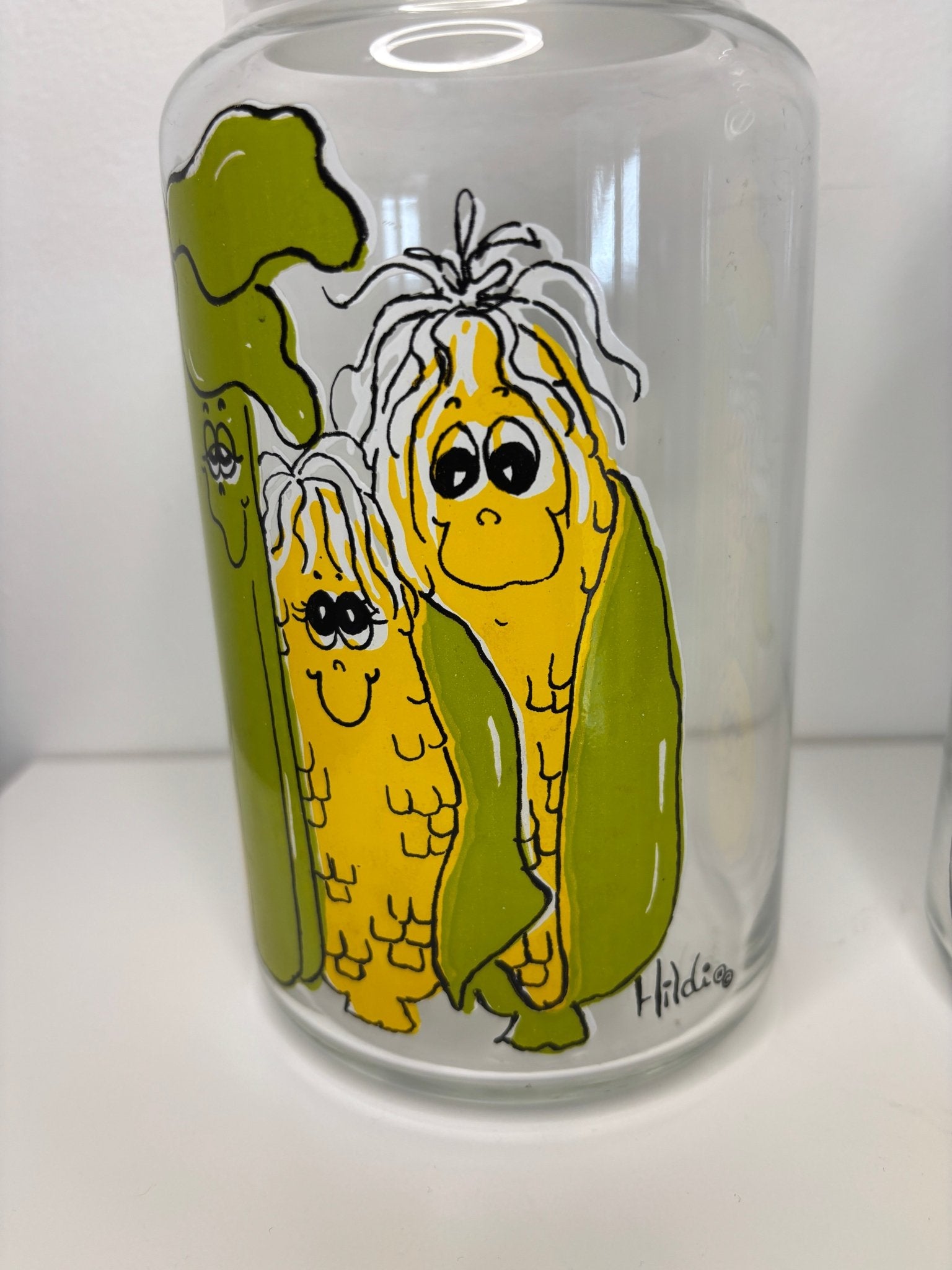Vintage Hildi Anthropomorphic Glass Jars