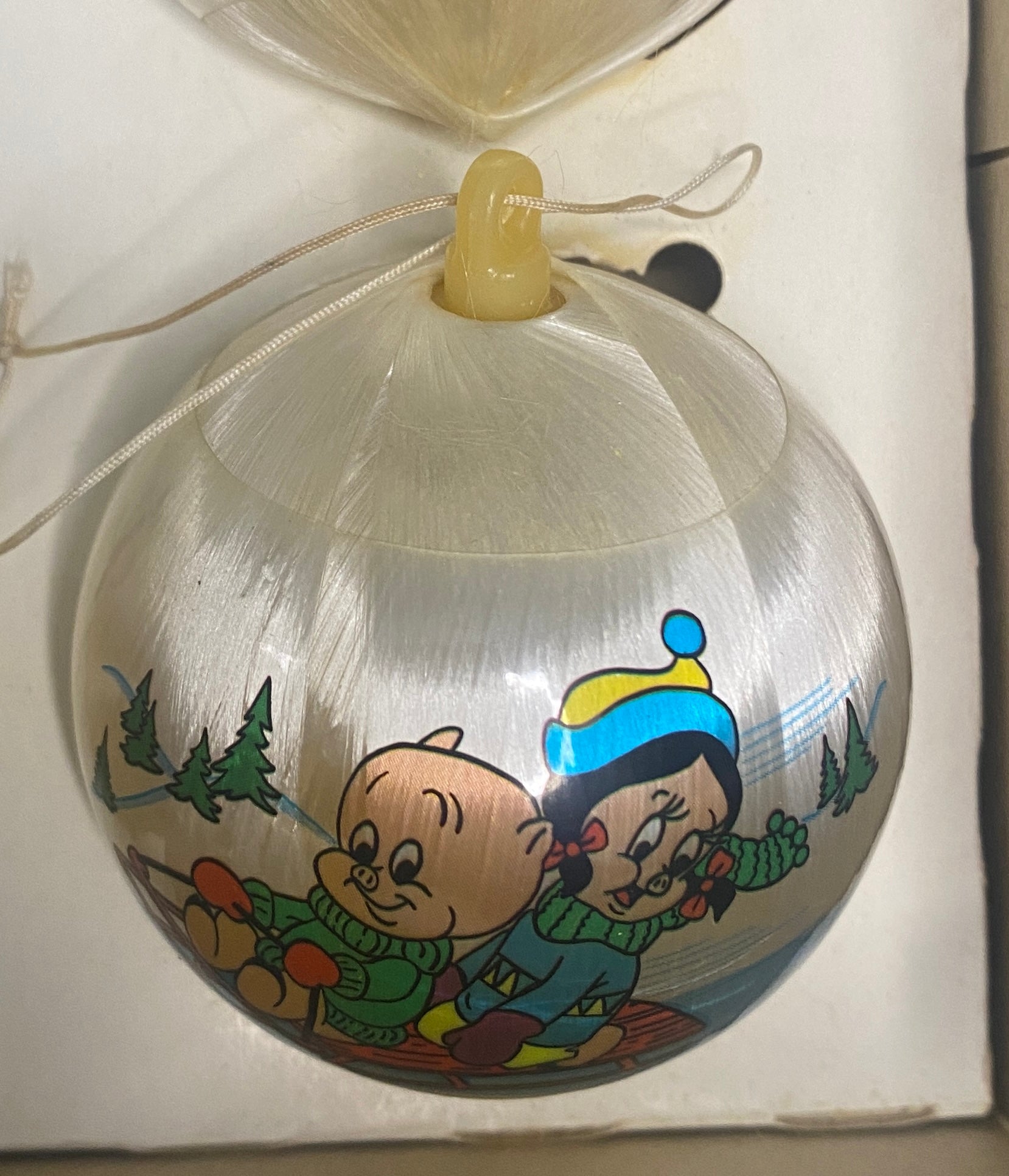 Vintage Looney Porky Pig Christmas Ornament