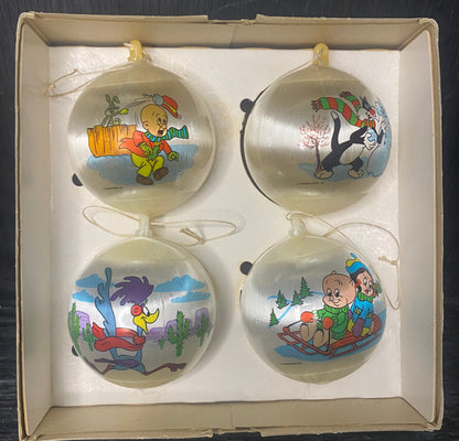 Vintage Looney Tunes Threaded Christmas Ornaments