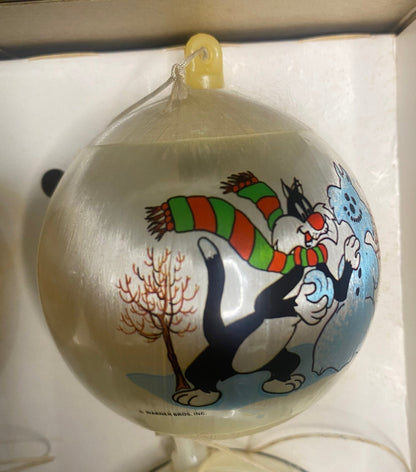 Vintage Looney Tunes Threaded Christmas Ornaments